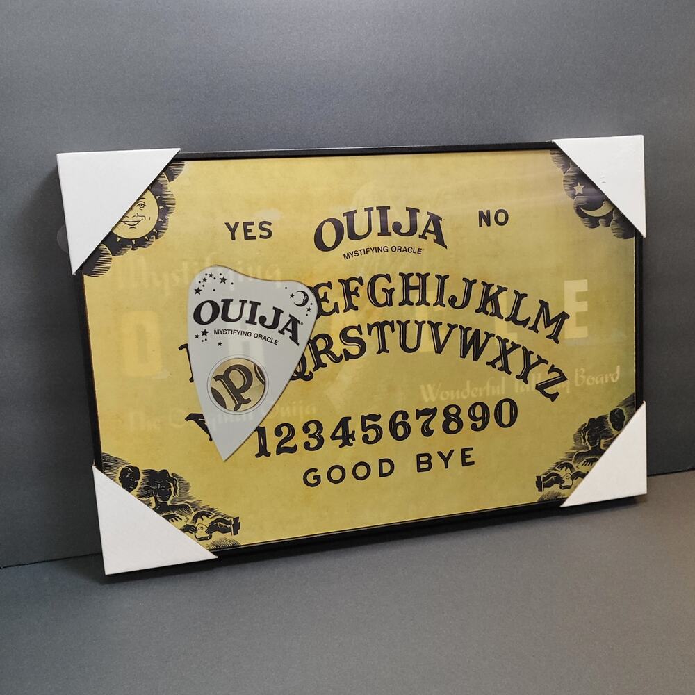 3D Motion Ouija Board Framed Wall Art Holographic Mystifying Oracle Sign